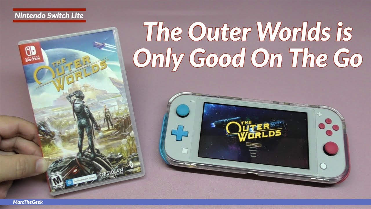 The Outer Worlds Nintendo Switch Lite Gameplay