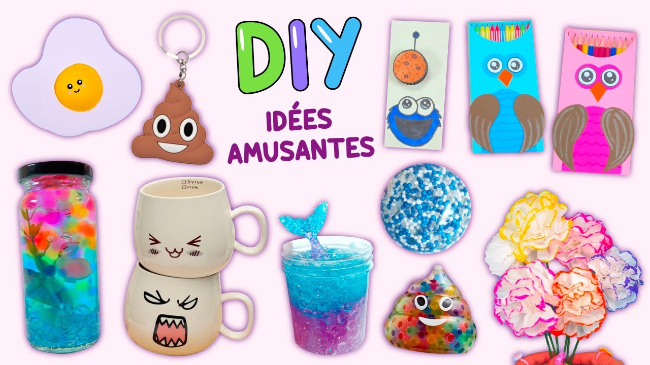 14 BRICOLAGES AMUSANTS DIY - IDEES FACILES DE BRICOLAGE - DECORATION ET PLUS ENCORE...