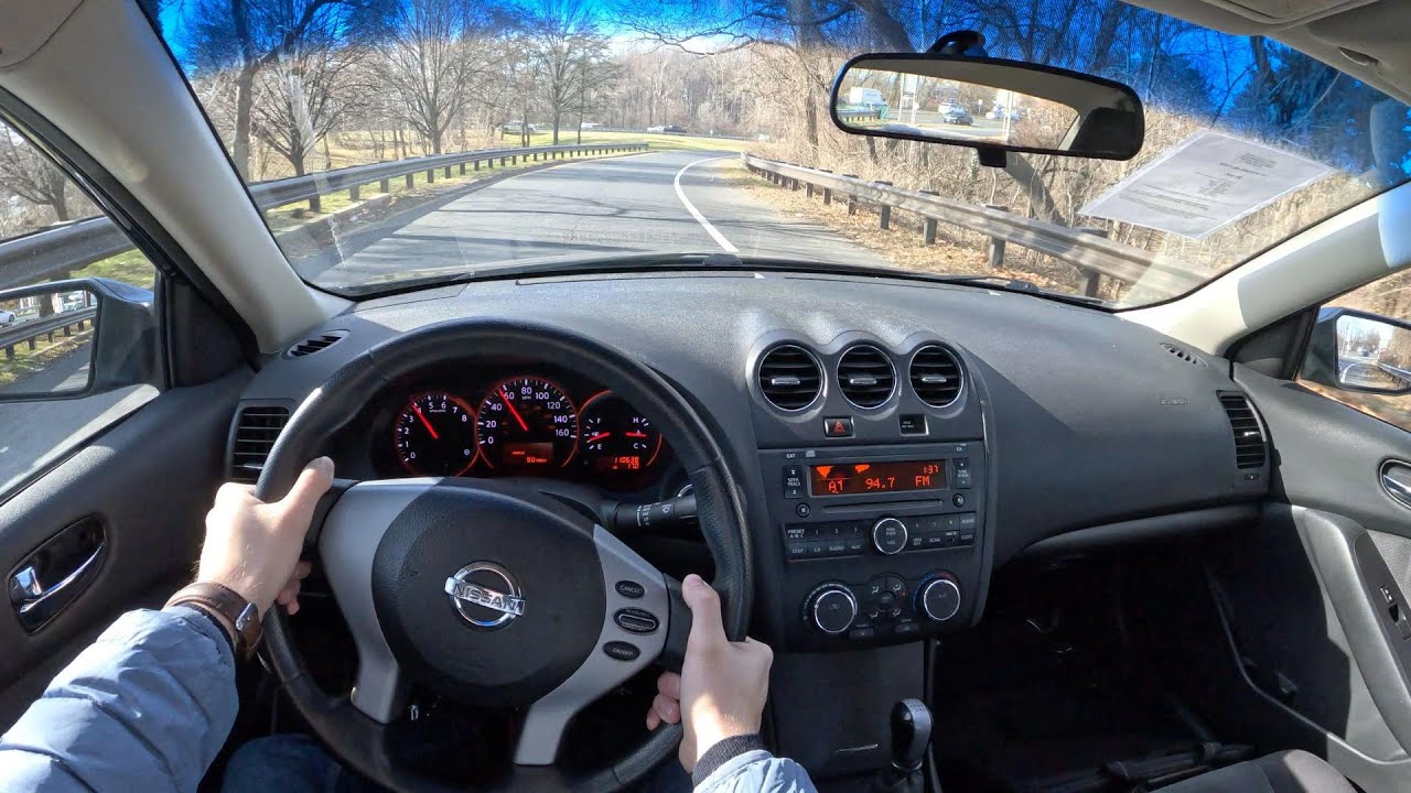 2008 Nissan Altima 2.5 S Sedan (6MT) — тест-драйв от первого лица