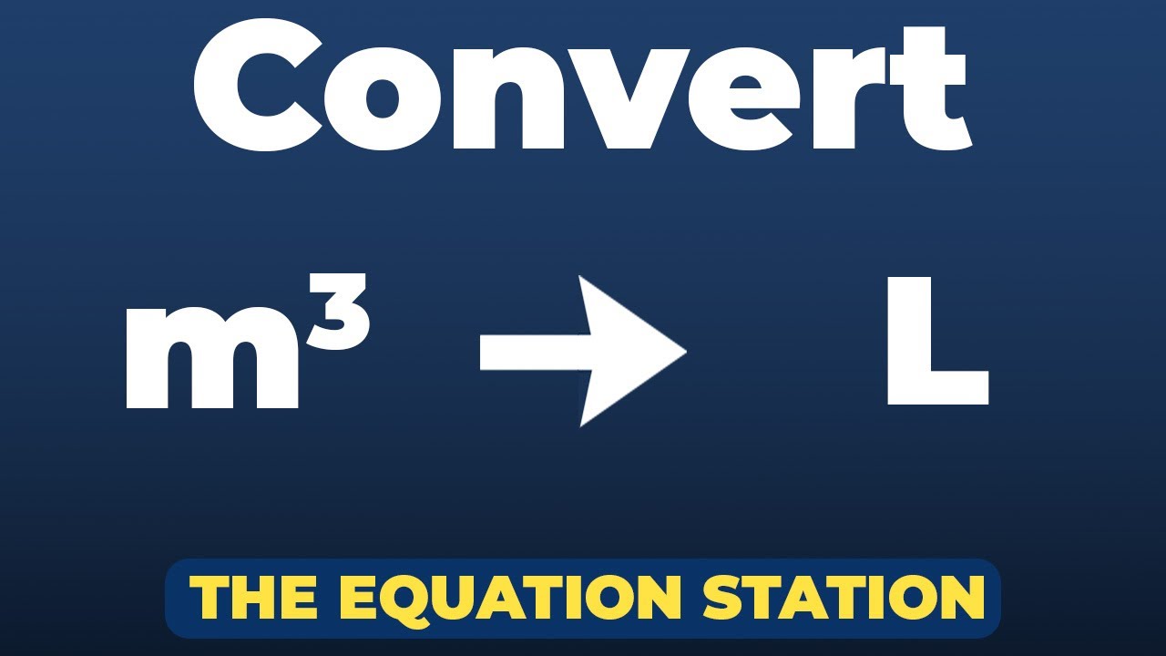 How to convert cubic meters to liters | Physics Practice Problem