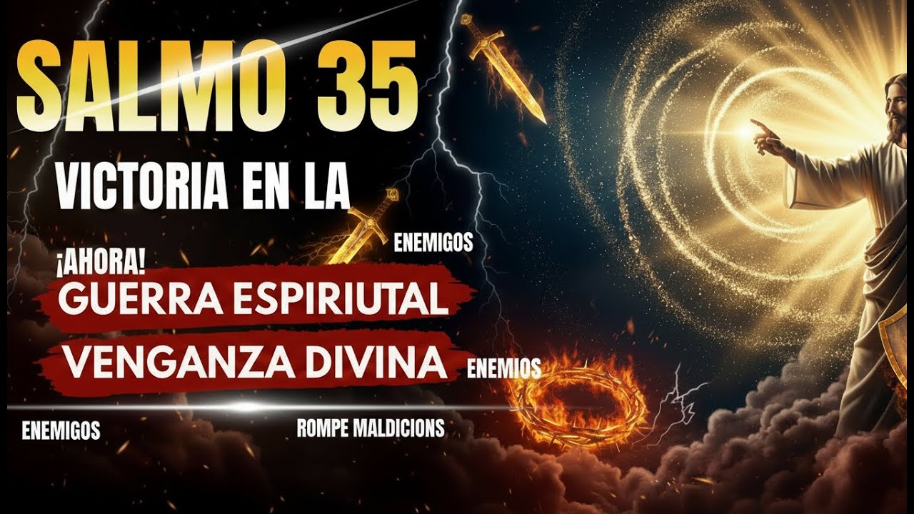 ⚔️ SALMO TREINTA Y CINCO: ¡DIOS PELEA TUS BATALLAS Y DEVUELVE TODO MAL A SU ORIGEN AHORA!