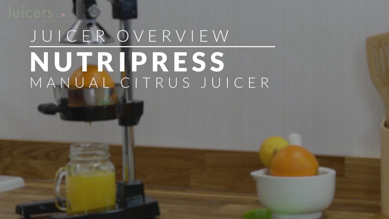 Nutripress Manual Citrus Juicer Review