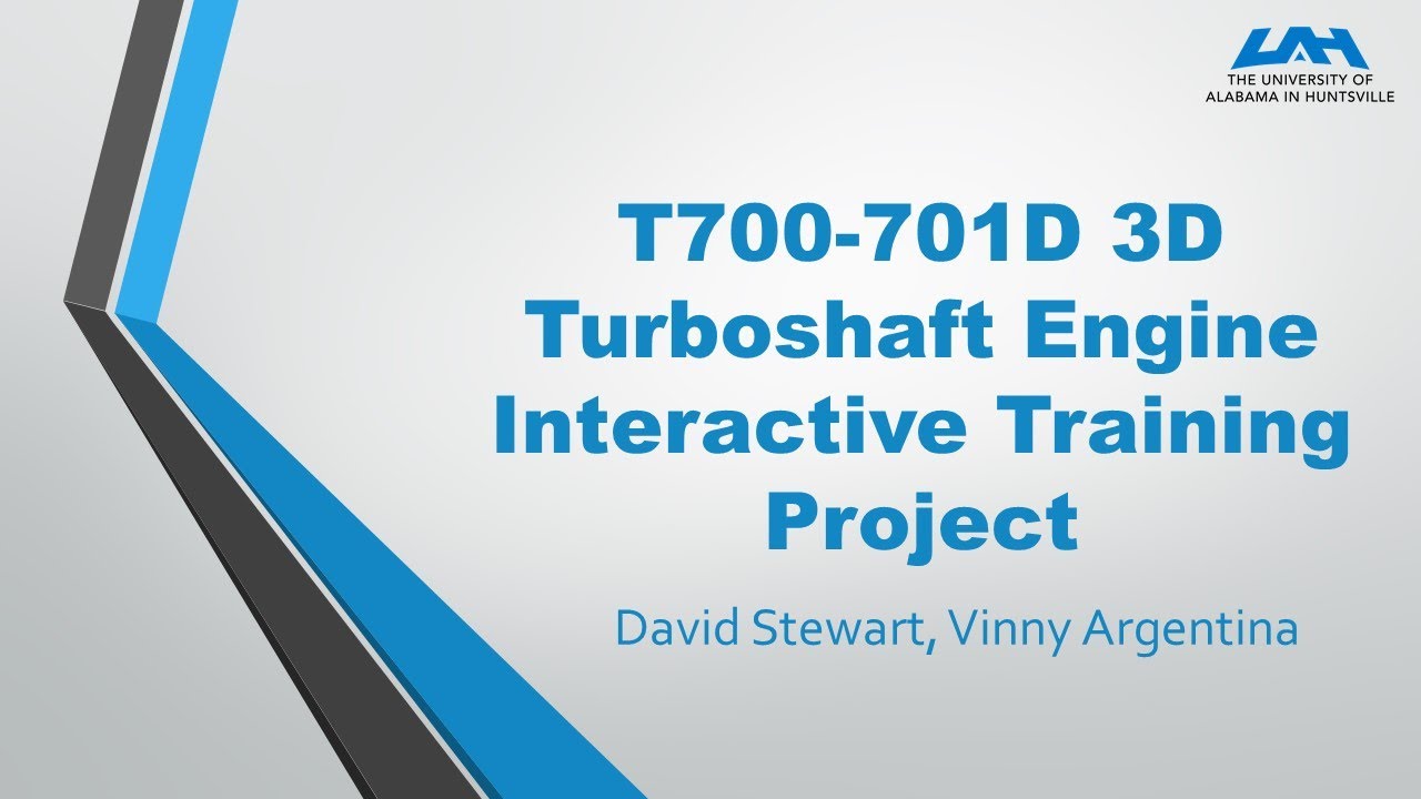 T700-701D 3D Turboshaft Engine Interactive Training Project