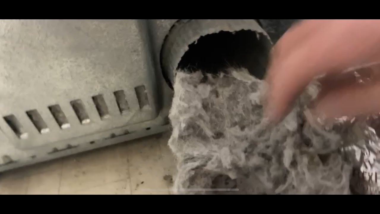 What's the Problem!?!? HA, FOUND IT! CLEANING a DRYER Vent! #almetaldryervent #satisfying #asmr #fyp