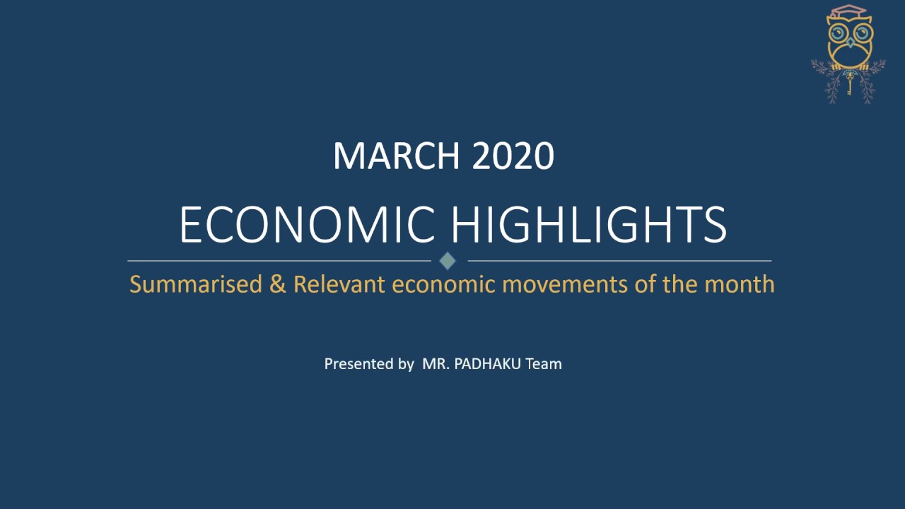 What happened in the month of March 2020 |  3 min economic updates