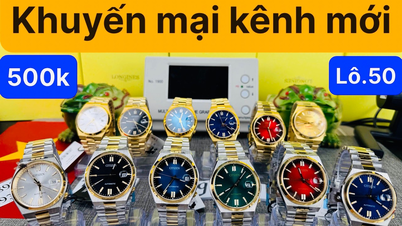 Quang CITIZEN MIYOTA Kênh Mới đồng hồ cơ nhật giá tốt 14 mẫu ae tuỳ chọn