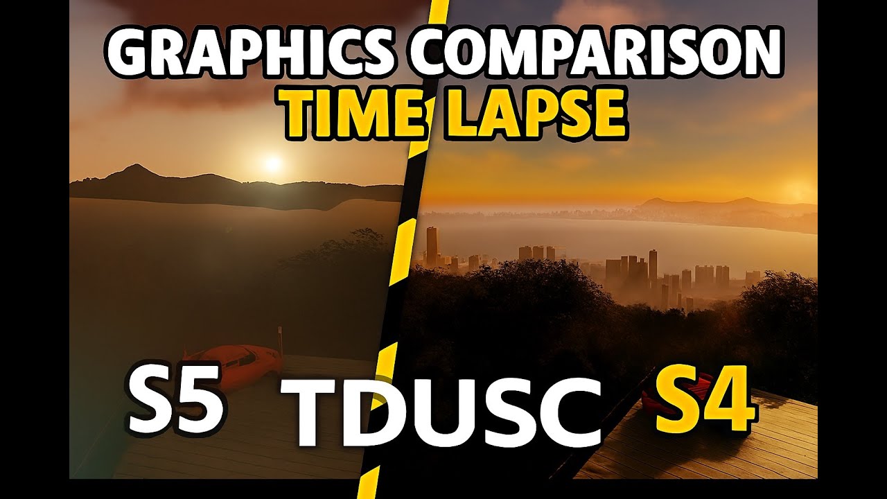graphics comparaison time lapse , TDUSC  Saison 5 , Saison 4
