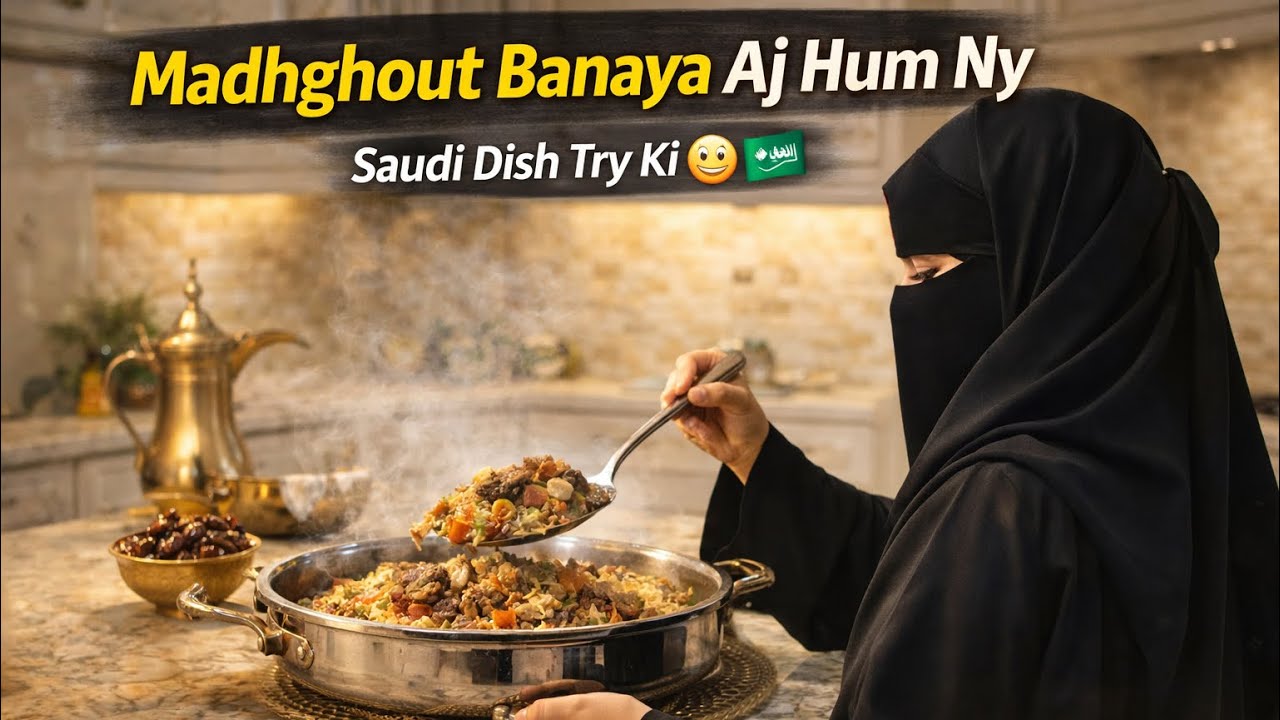 Aj humne Madhghout banaya 🇸🇦🍛 | Saudi dish ka taste sach mein itna different hota hai? 😳