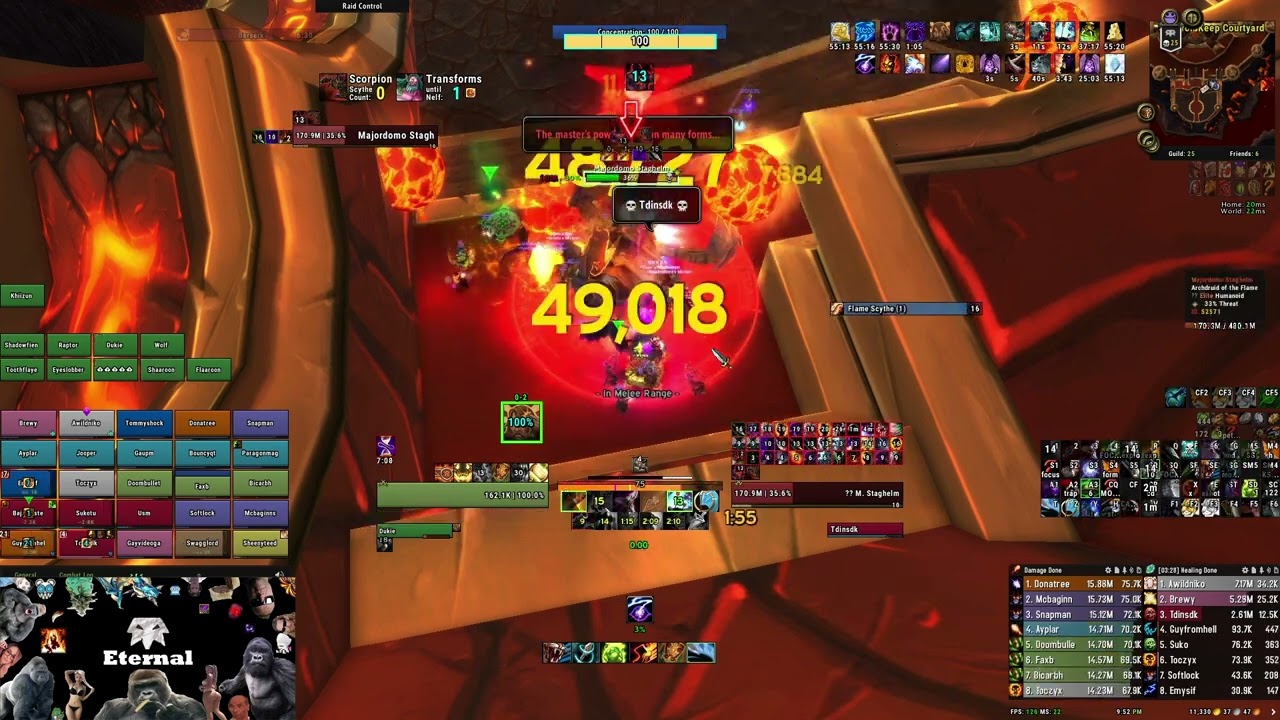 World Fastest Majordomo Staghelm Kill 5:22 | Survival Hunter PoV