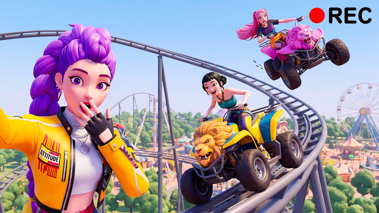 VLOG: This Roller Coaster Went INSANE! 😱 Flying Lion ATVs?! What Happened?! | KPDH Funny Moments
