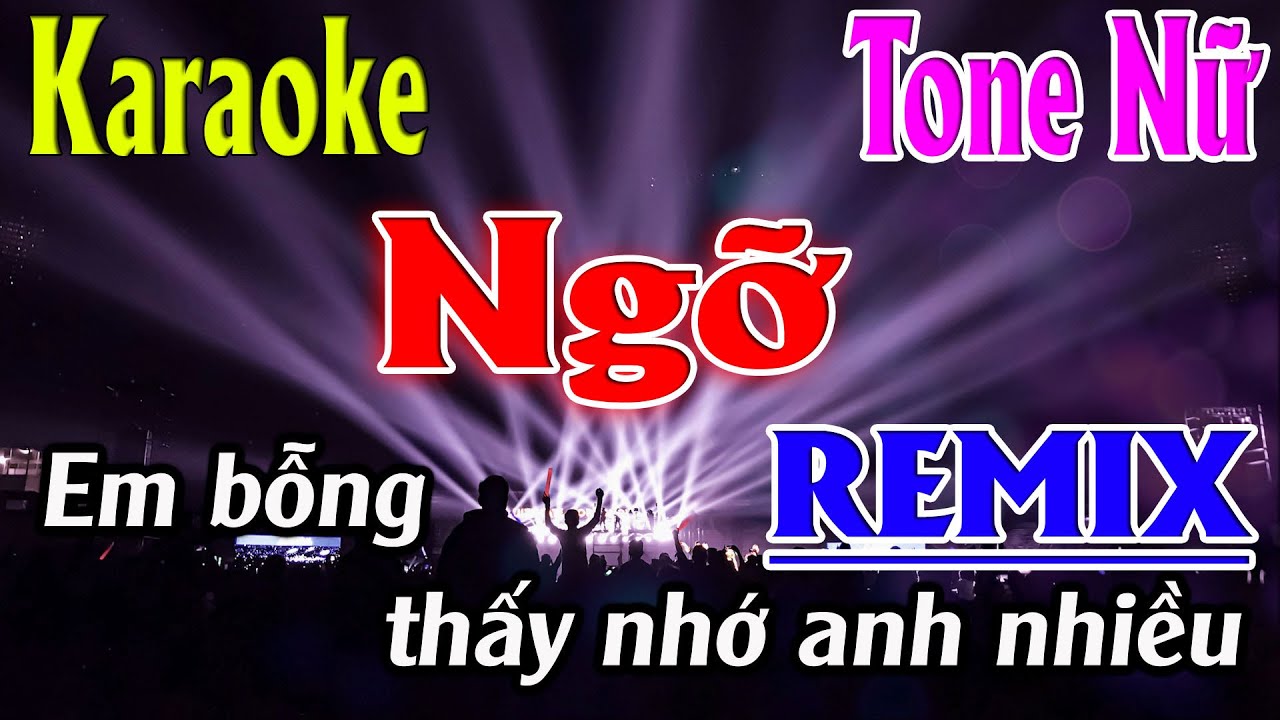Ngỡ ( REMIX ) Karaoke Tone Nữ Karaoke Lâm Organ  -   Beat Mới