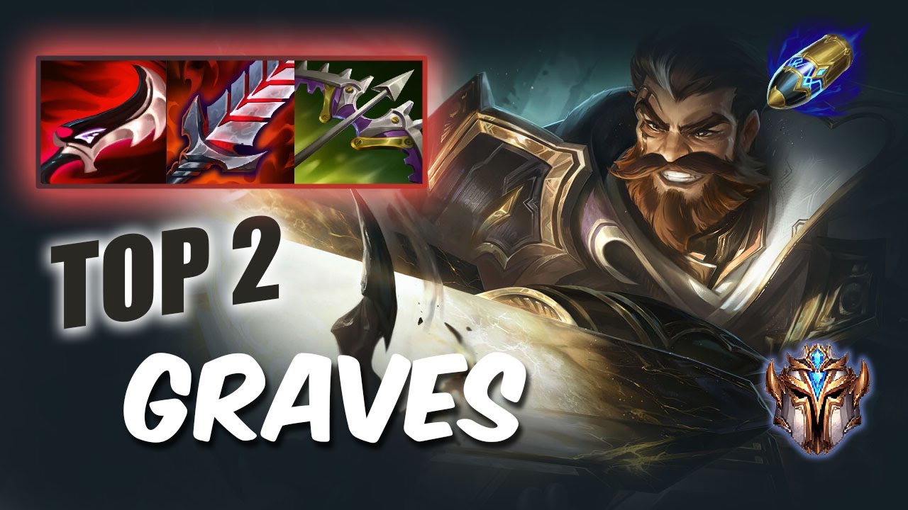 [Wild Rift] GRAVES Jungle Top 2 - S12 RUSH Challenger ranked game + build