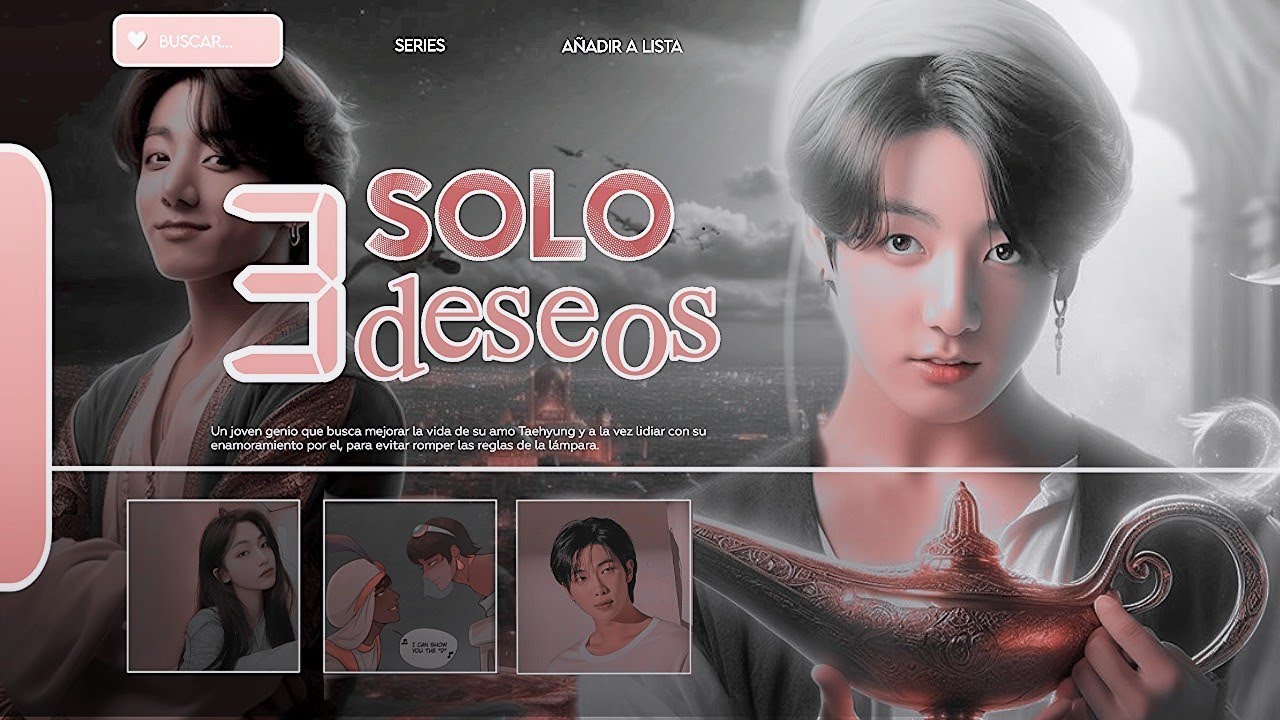 ੈ♡✨🧞『 Solo tres deseos 』 ꒰Imagina Vkook-Taekook꒱ Capitulo Único༉‧✨🧞
