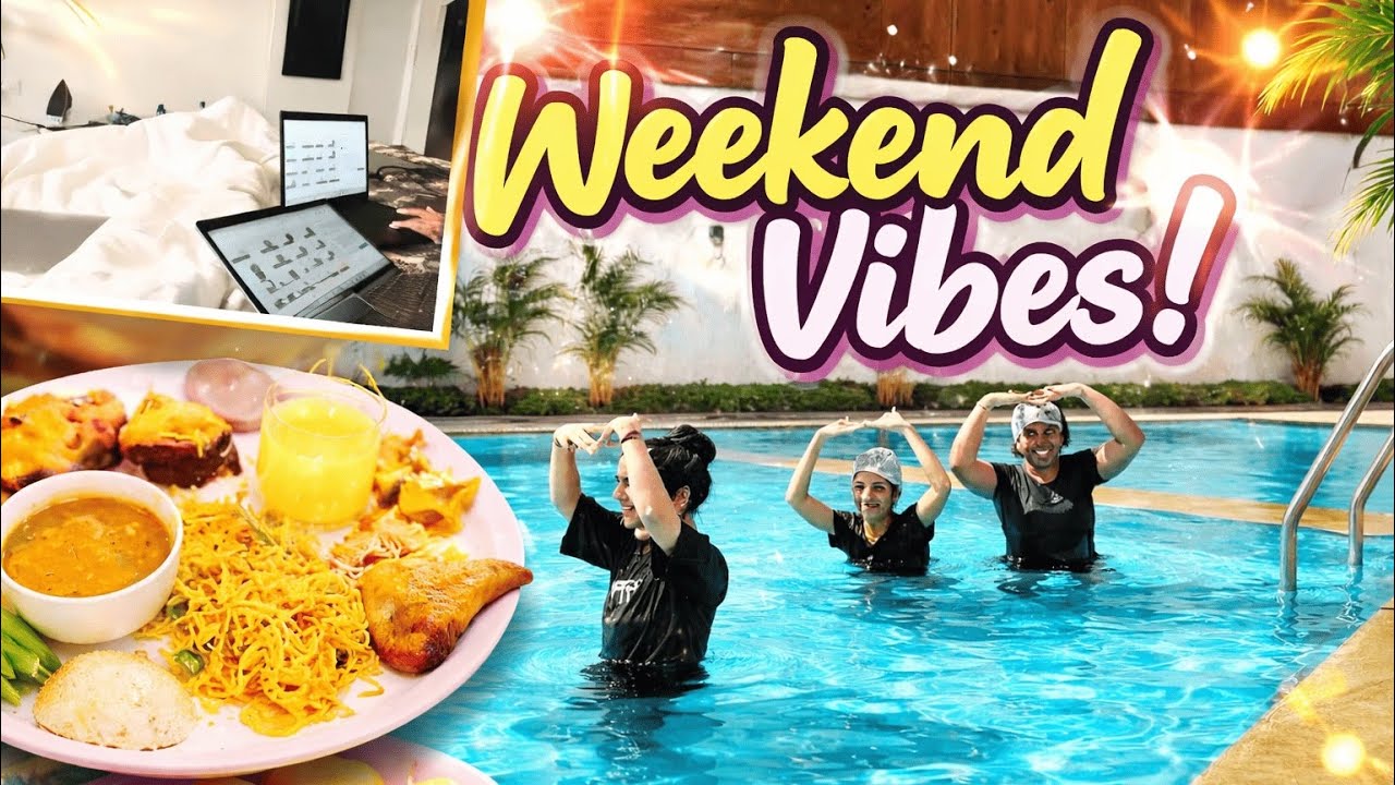 Perfect Weekend Vibes 💙 Pool Time, Food & Chill