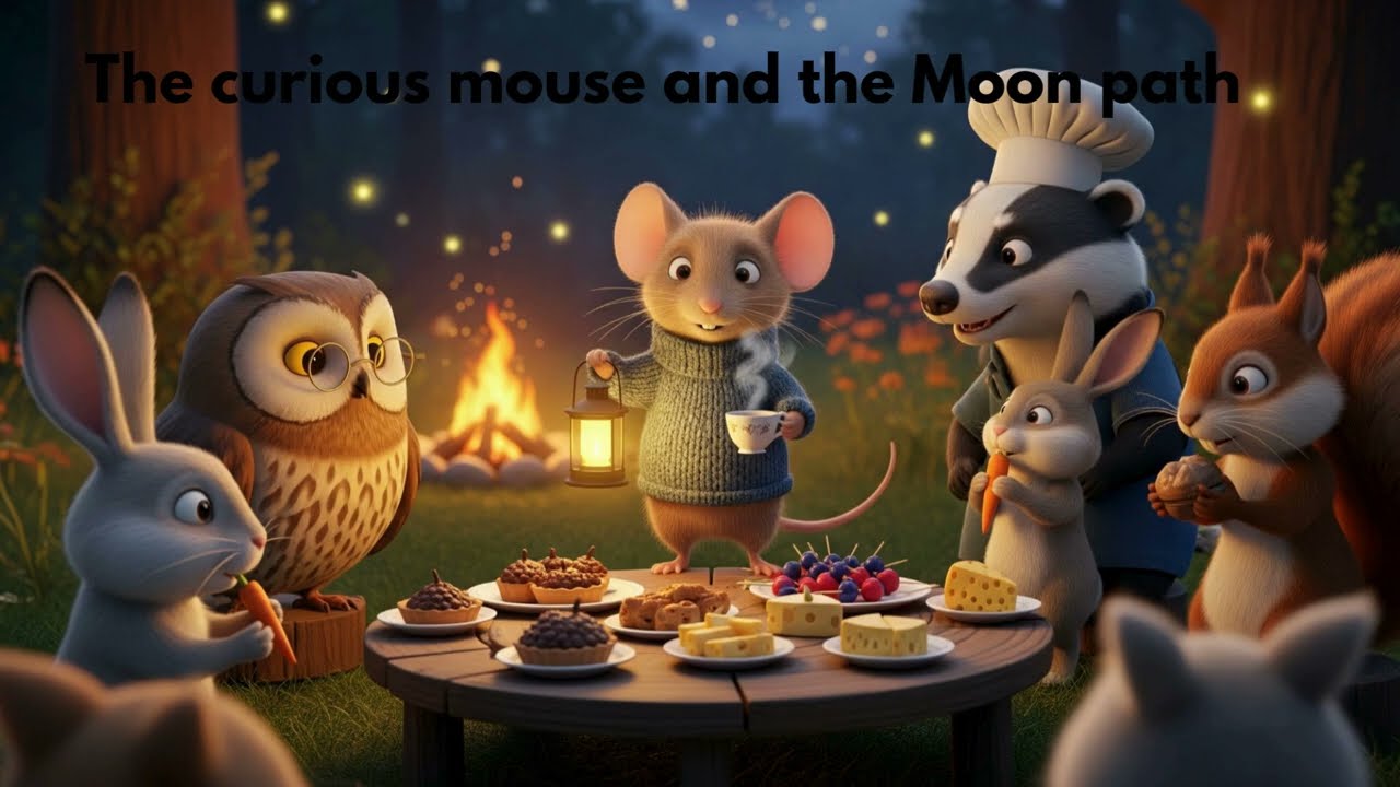 The curious mouse and the Moon path