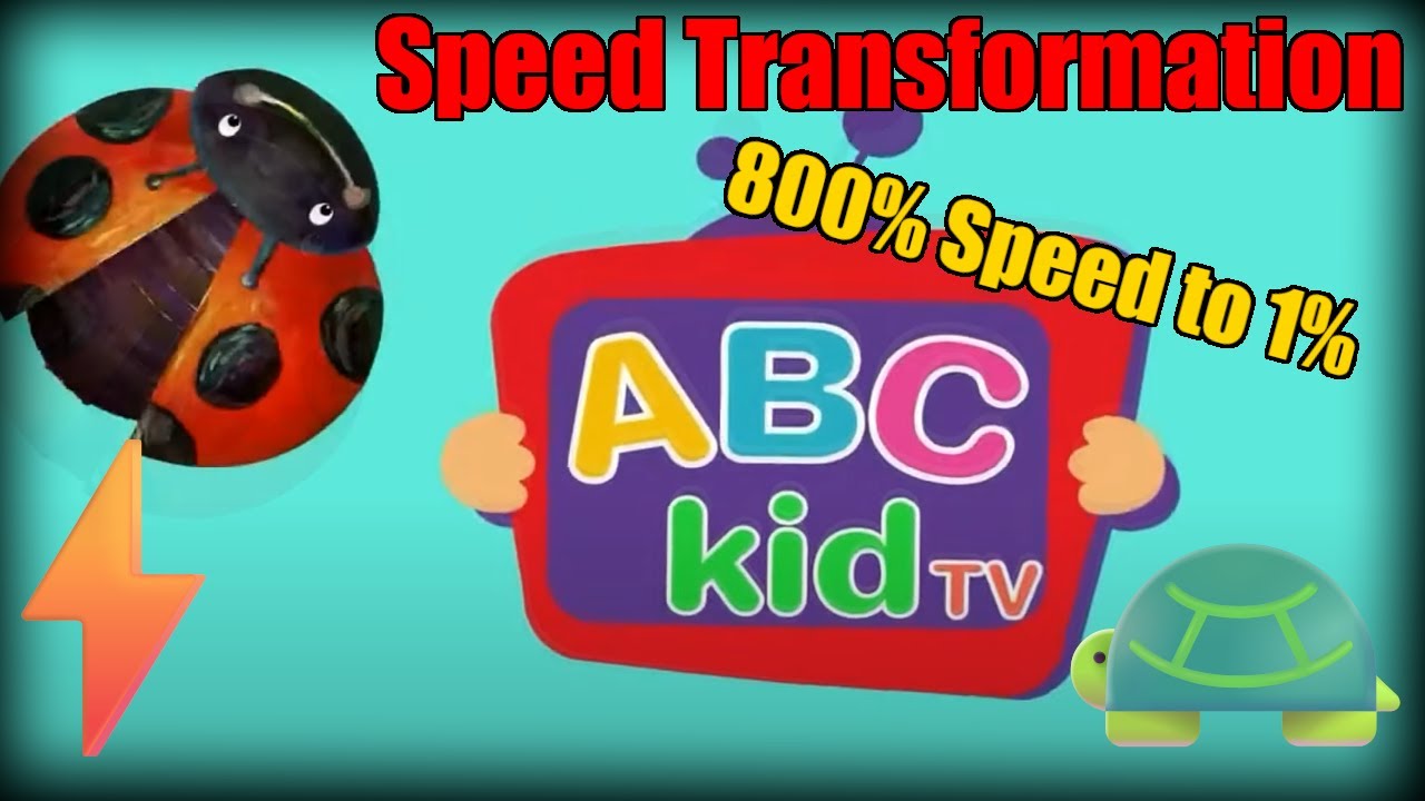 ABC Kids TV Logo Intro Speed Transformation | ⚡800% Speed to 1% 🐢