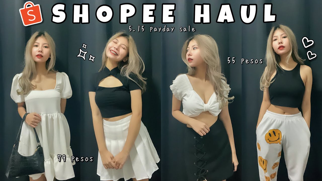 SHOPEE AFFORDABLE HAUL (murang clothes, bags, etc!) | 5.15 Payday Sale