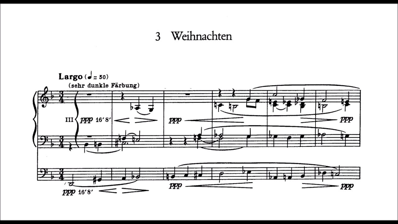 Reger: Weihnachten op. 145 Nr. 3