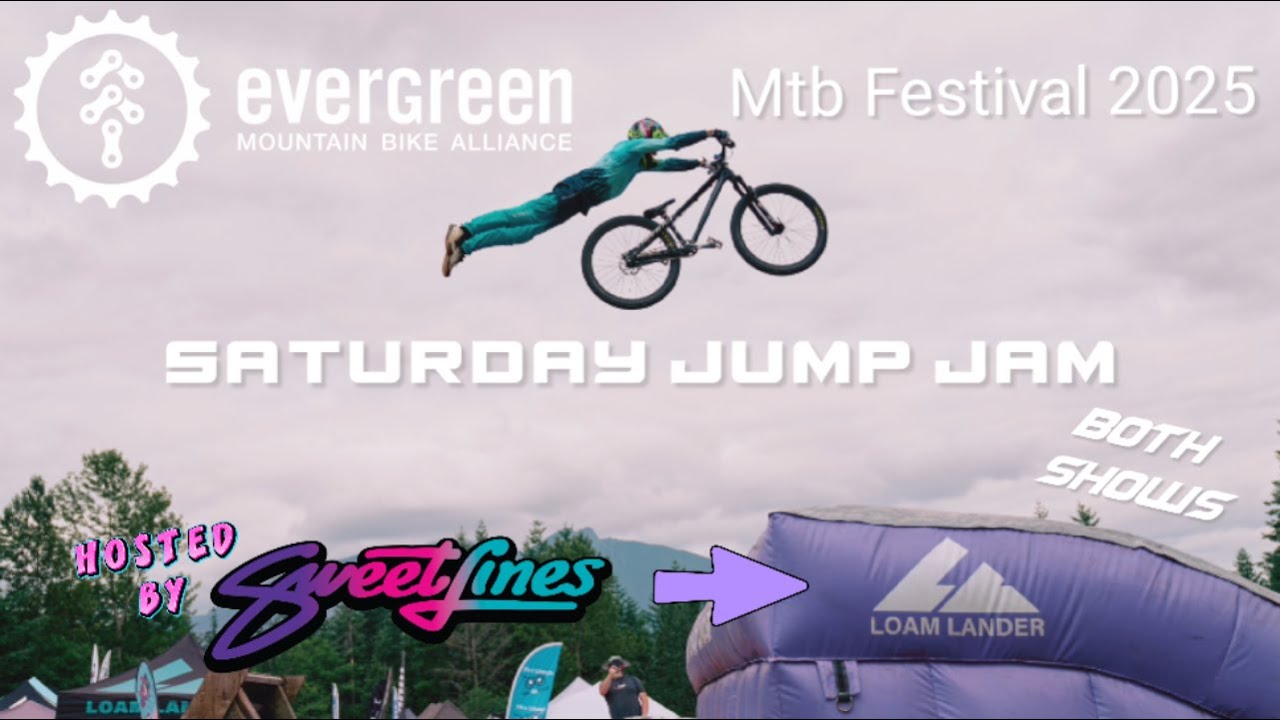 Evergreen Mountain Bike Festival 2025 // Airbag Jump Show // Day 1