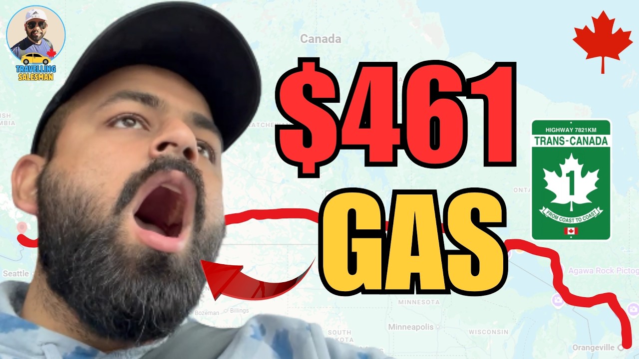 Driving Across Canada -  Toronto to Vancouver Road Trip in 4 Days | Travelling Salesman