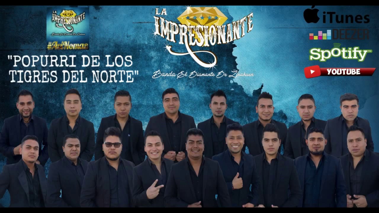 POPURRI DE LOS TIGRES DEL NORTE - La Impresionante Banda El Diamante De Zirahuen (AUDIO)