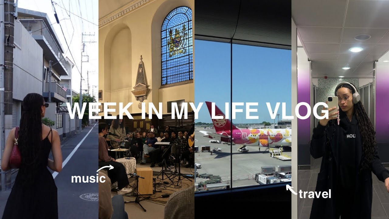 VLOG| Christian music gig, broken camera, refreshing braids & travelling to Tokyo 🇯🇵✈️