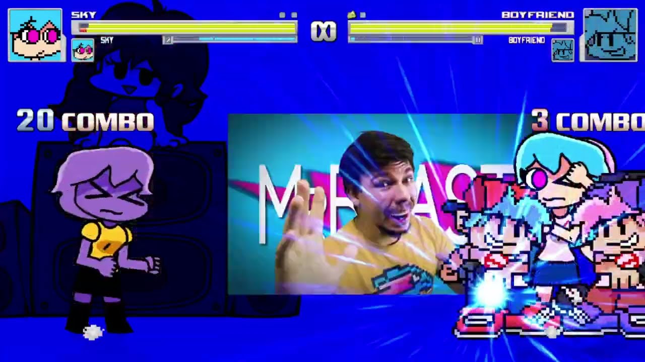 Sky Vs Boyfriend M.U.G.E.N Part 2 The New Girl