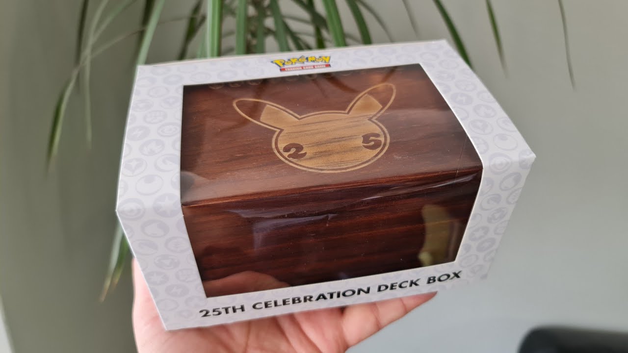 Pokémon 25th Celebration Wooden Deck Box - Did you even know this product existed?