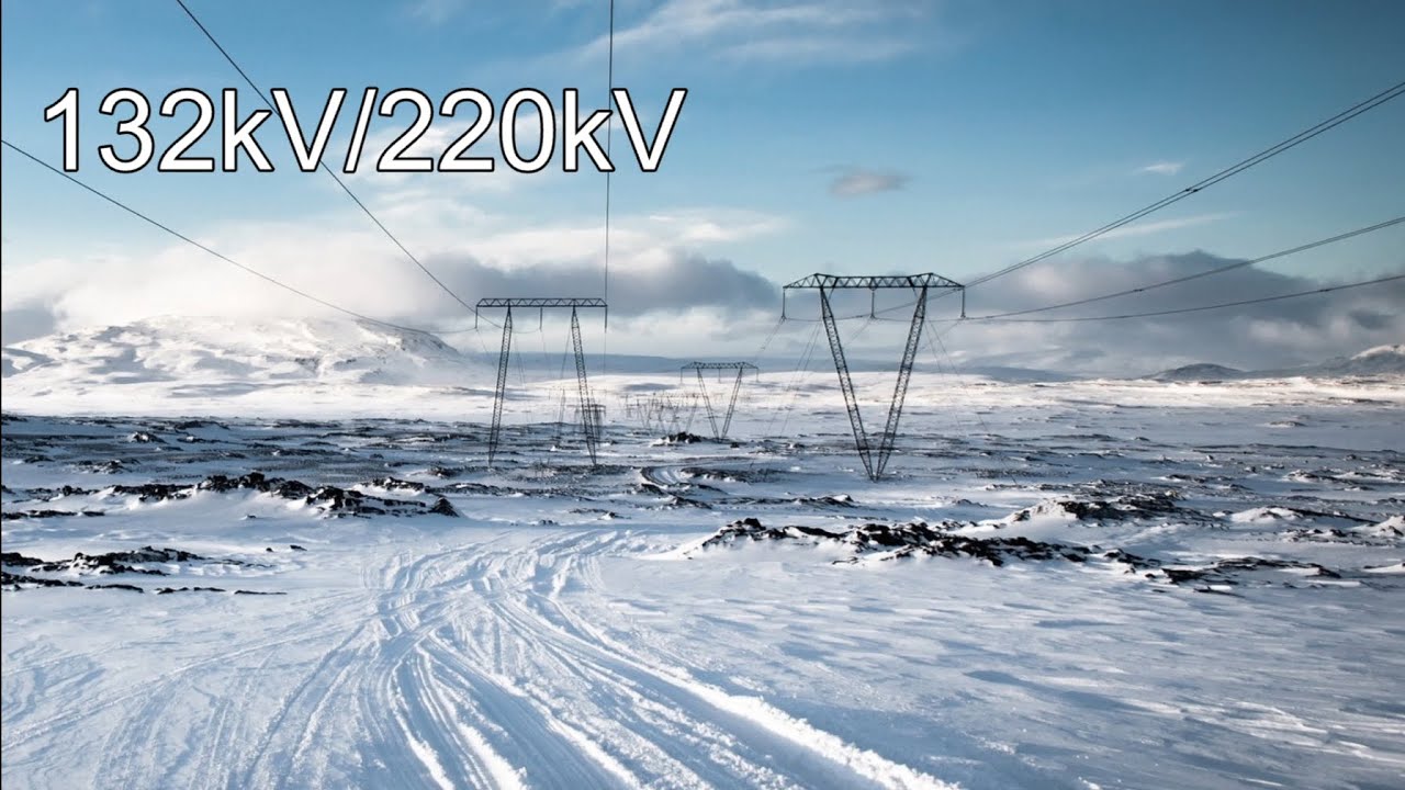 132kV/220kV transmission lines in Iceland 🇮🇸