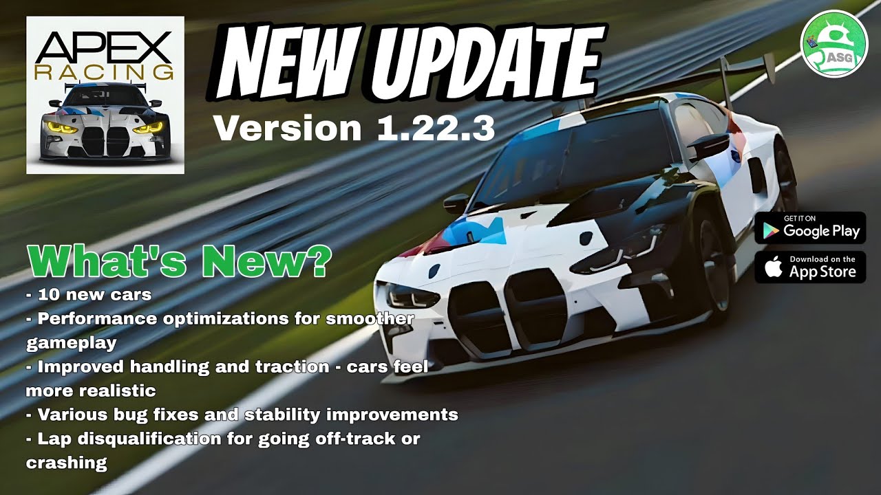 Новое обновление Apex Racing 1.22.3 — добавлено 10 новых автомобилей 👍