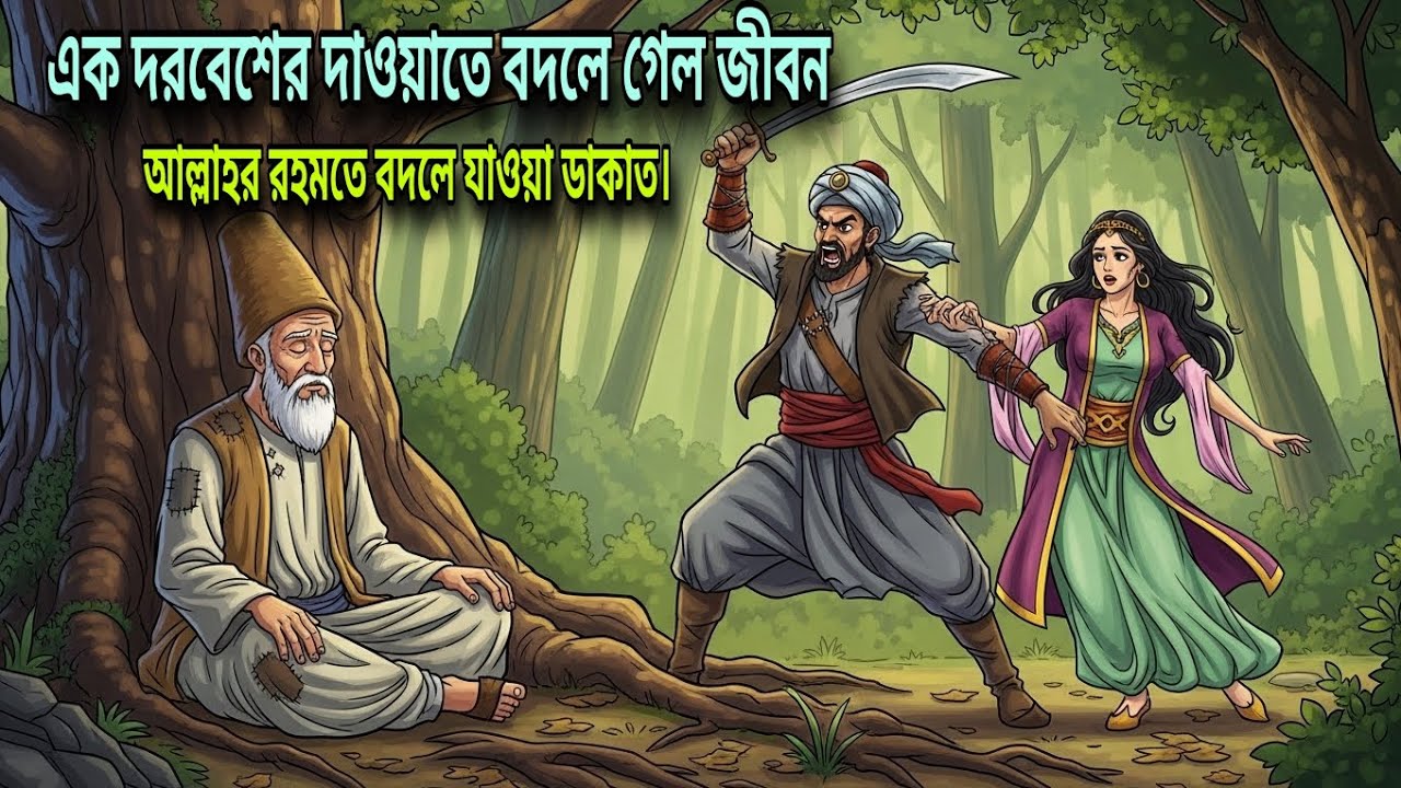 এক ডাকাত ও এক দরবেশ ।  হৃদয় কাঁপানো ইসলামিক শিক্ষামূলক গল্প। Tawba Islamic Story Bangla 