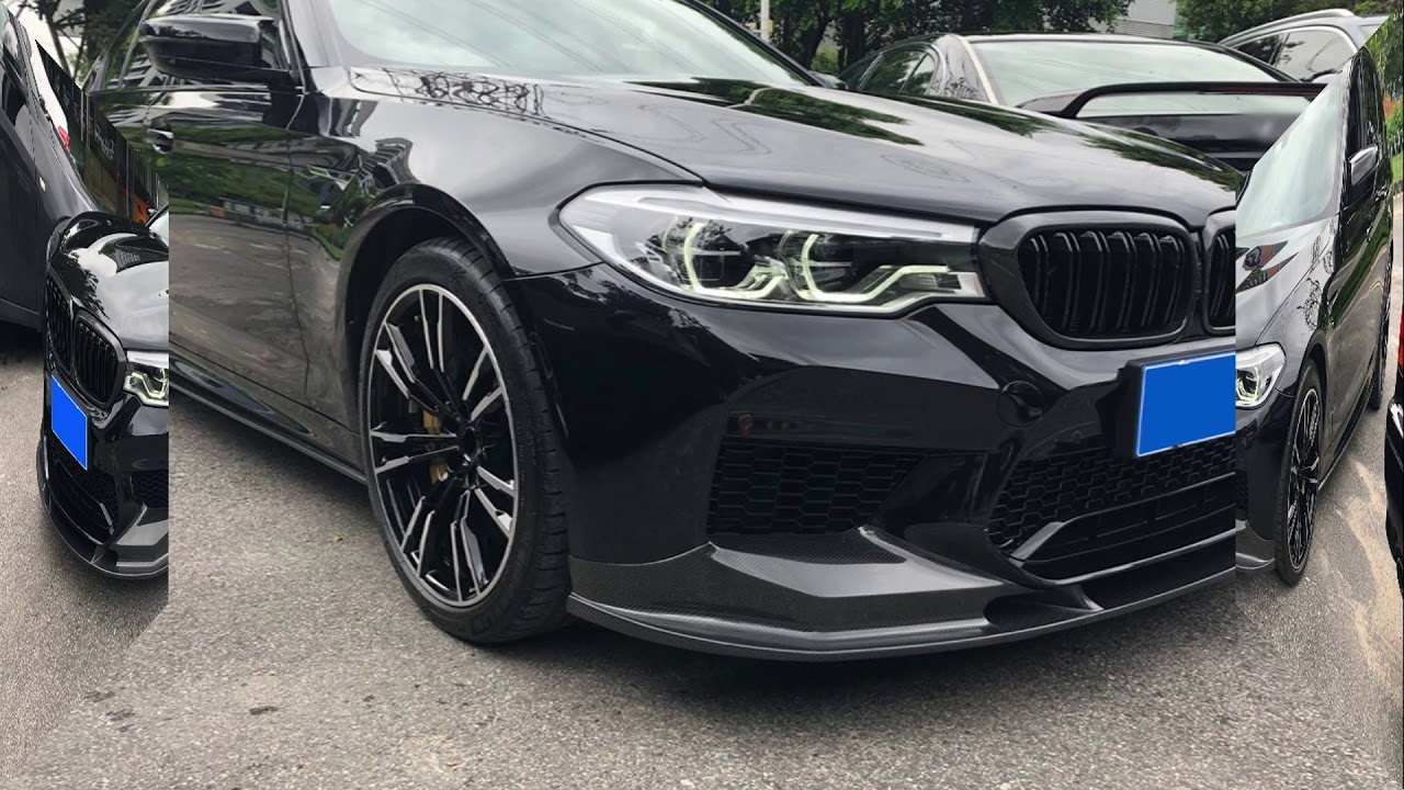 Carbon Fiber Front Bumper Lip For BMW F90 M5 Sedan 4-Door 2018-2019
