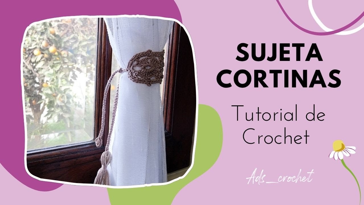 Sujeta Cortinas by ADS - Tejido a crochet
