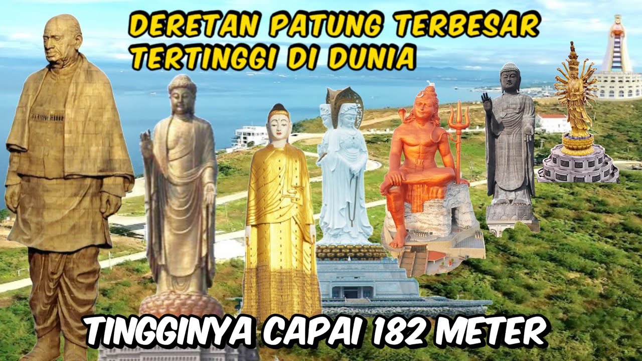 12 PATUNG TERBESAR DI DUNIA, PATUNG TERTINGGI 182 METER