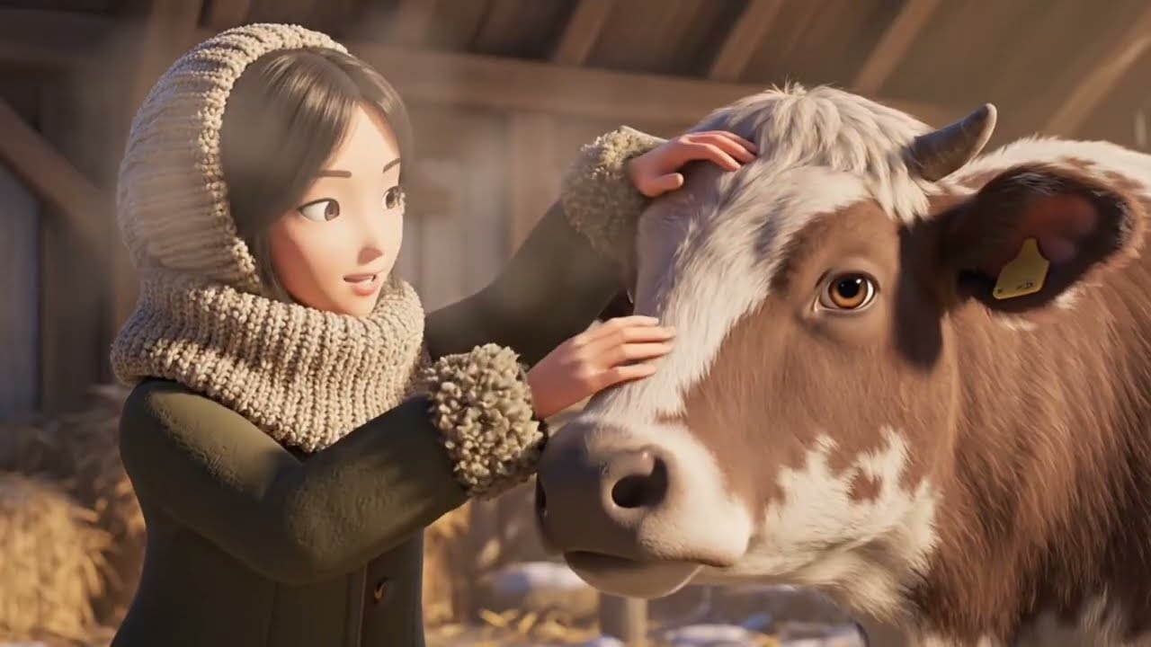 A Winter Morning Routine & Cooking on Charcoal & Farm Life: A Ghibli-Style Winter Vlog (ASMR)