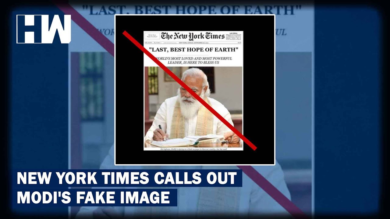 New York Times calls out photoshopped image of PM Modi| The New York Times | Narendra Modi | Twitter