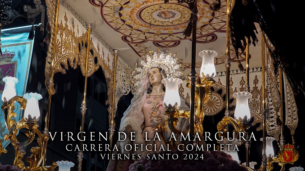 [4K] Virgen de la Amargura | Carrera Oficial Completa | Viernes Santo 2024 | Amargura de Lorca