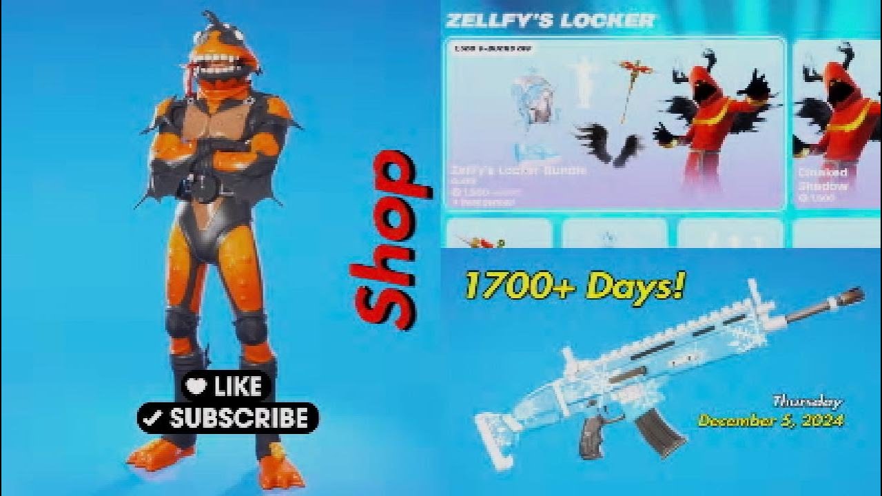 *NEW* Zellfy Locker Bundle, Big Flake, Grim Fable - Fortnite Shop Update - December 5, 2024