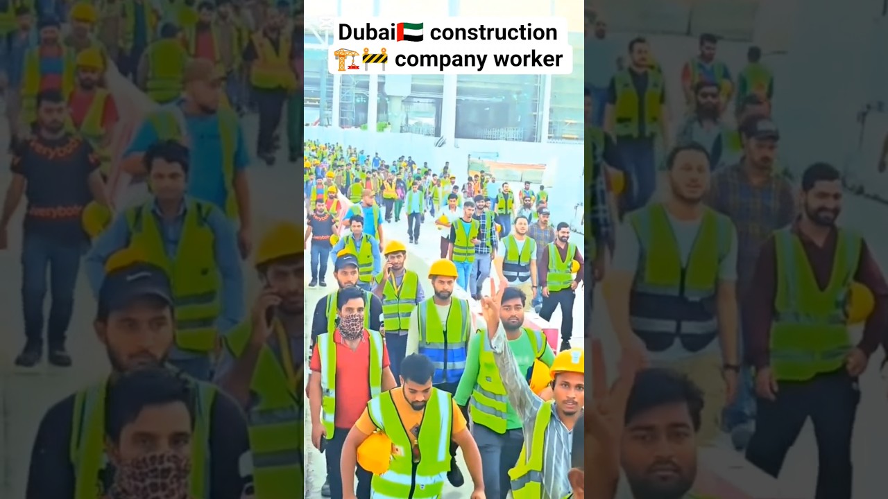 Dubai🇦🇪 construction 🏗️🚧 company worker jobs #uae #saudijobs #sobha #constructionsite #workers