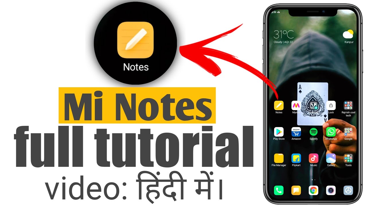 How To Use 'MI NOTES' In Xiaomi, Poco, Redmi Phone || Manage Your Time Smartly 😉😉