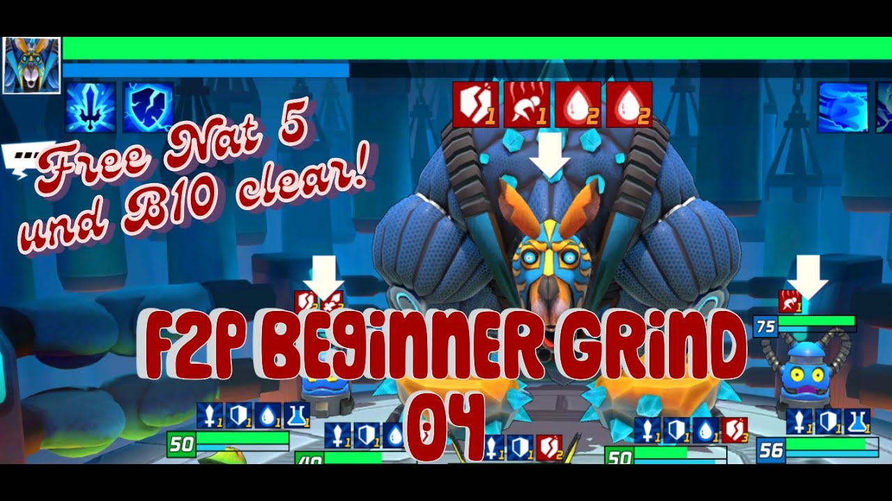 Element Fission: F2P Anfänger Grind 04 - B10 nur 3 Sterne Elemons und Gratis Nat5 Event!!