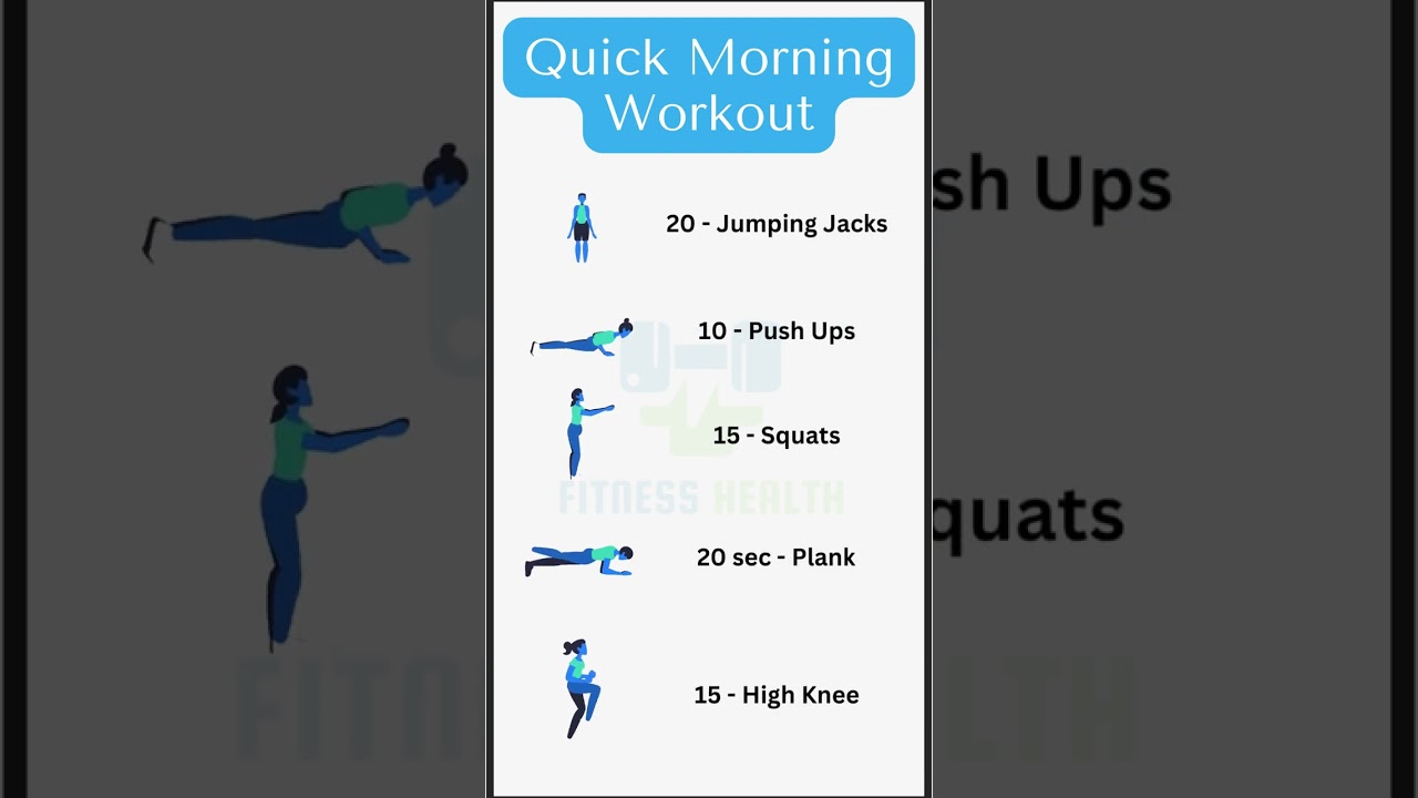 Quick Morning Workout to Get in Shape || Subah ki Simple Exercise 🏋️&zwj;♀️💪