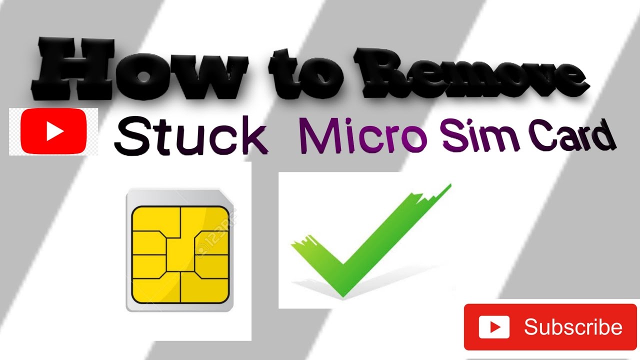 HOW TO REMOVE STUCK MICRO SIMCARD