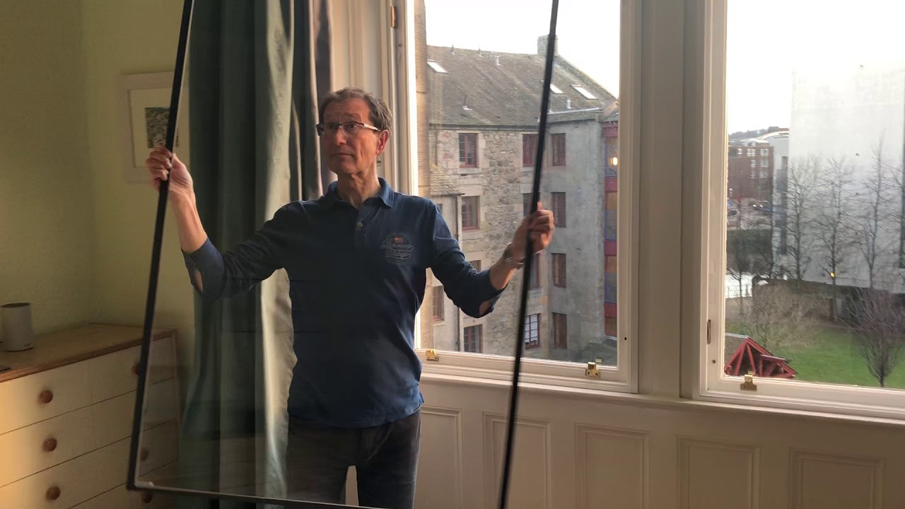 Removing InvisiTherm® Magnetic Secondary Glazing to Clean Windows