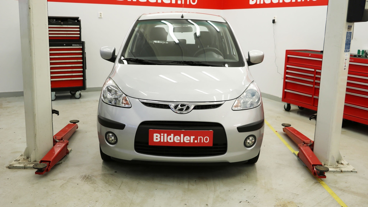 Hyundai i10: Hvordan bytte bremseskiver og bremseklosser bak - 2007 til 2014 mod.