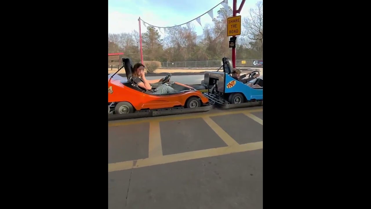 Go kart riding ￼