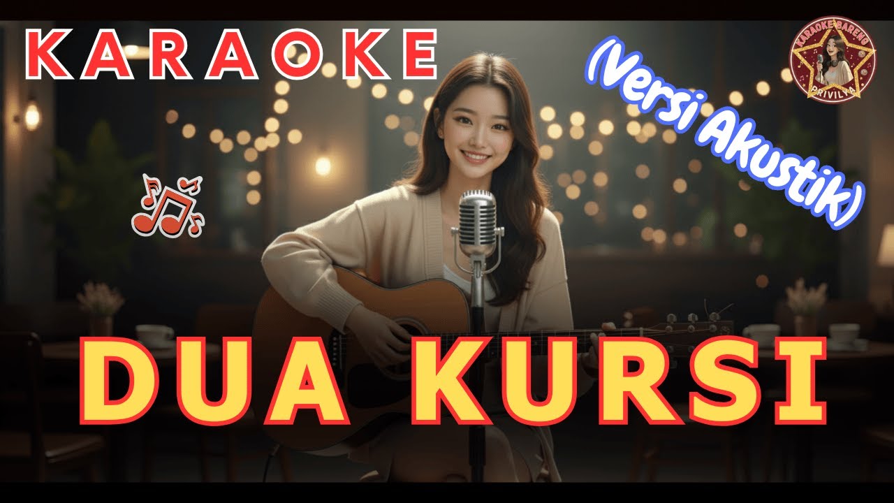 Dua Kursi (Versi Akustik) | Karaoke Dangdut | Bareng Privilya