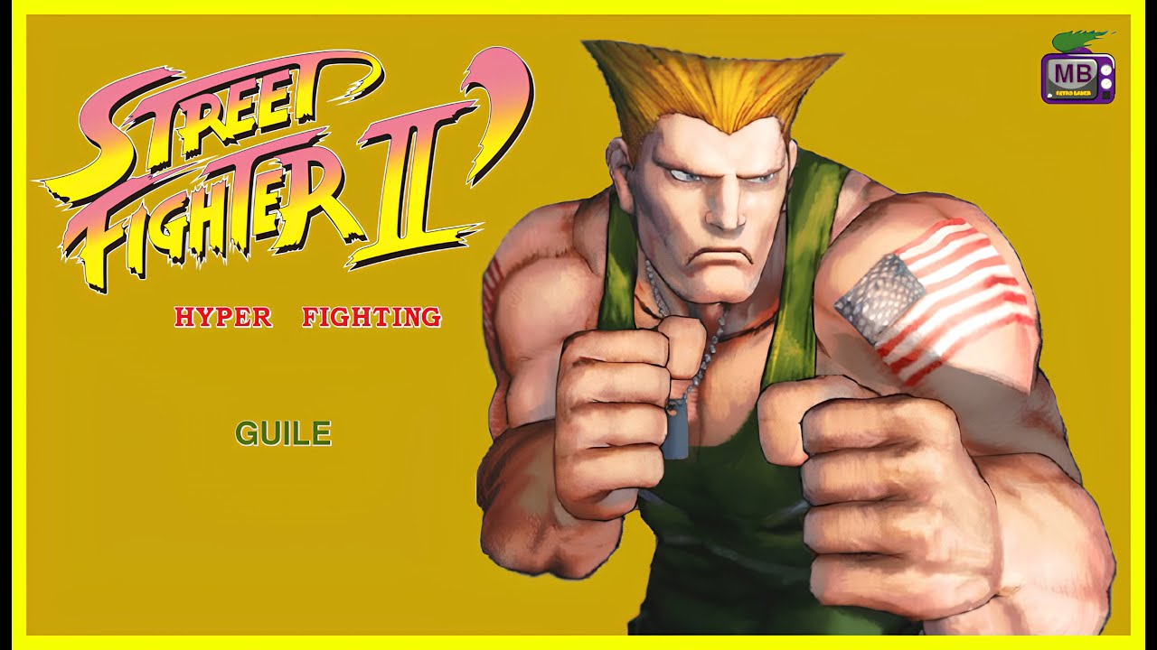 Street Fighter II Turbo Hyper Fighting [ SNES ] Longplay Guile Complete # 3 - 1CC