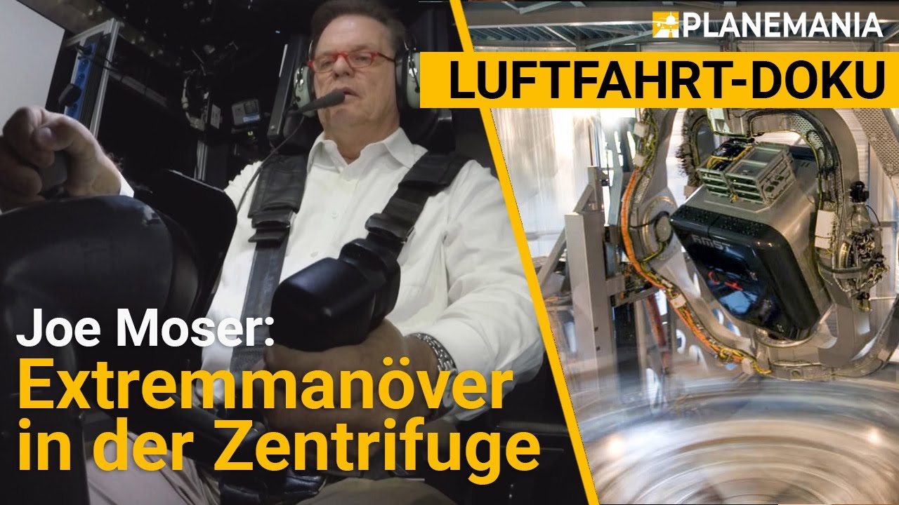 Anti-Absturz-Training: Joe Moser im Zentrifugal-Flugsimulator 