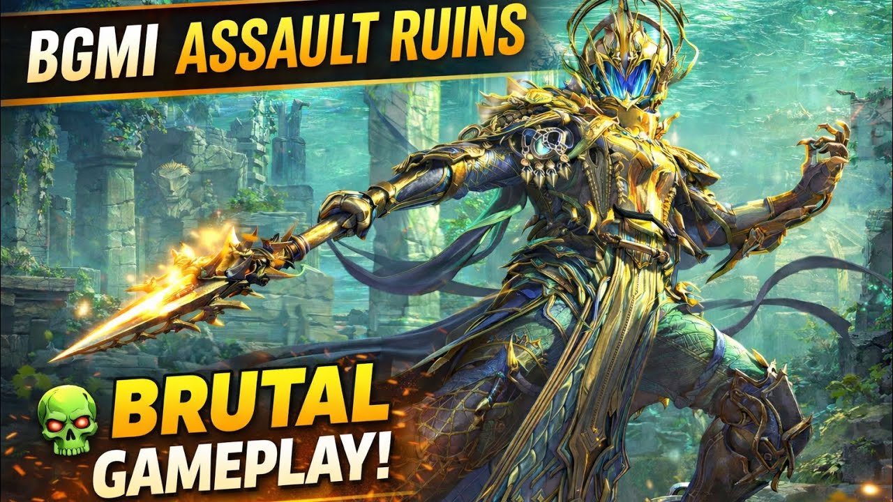 BGMI Assault Ruins 🔥 | Brutal Gameplay in Ruins #bgmi #pubgmobile #reels #shorts #gaming 